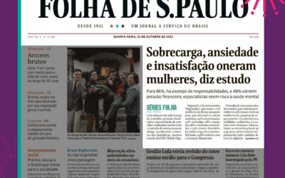 Cliente PinePR – Think Olga na capa da Folha de S. Paulo