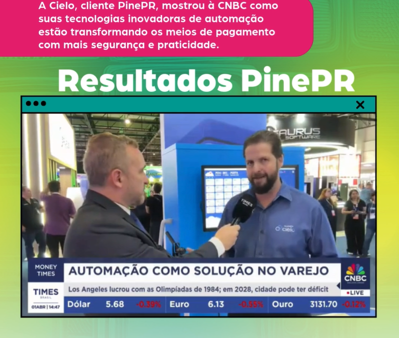 Resultado PinePR – Cielo na CNBC